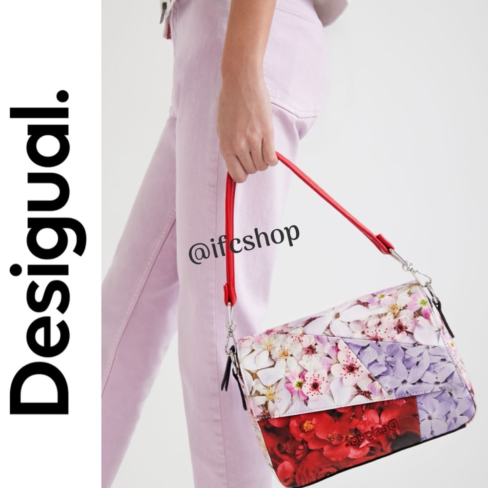 Desigual Patchwork Floral Sling Bag
